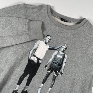 Nike Michael Jordan Spike Lee Mars The Best On Earth Crewneck Sweatshirt Gray M